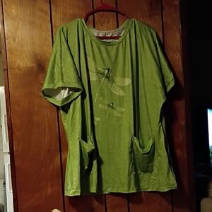 Green Dragonfly Graphic T-Shirt